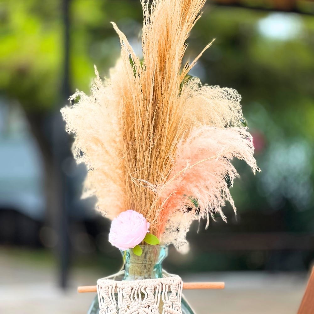 Boho rainbow στολισμός βάπτισης για κορίτσι