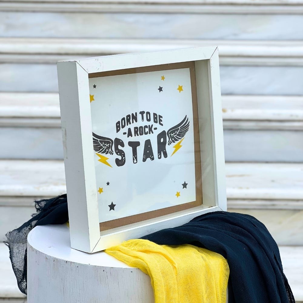 Στολισμός βάπτισης για αγόρι με θέμα rock star