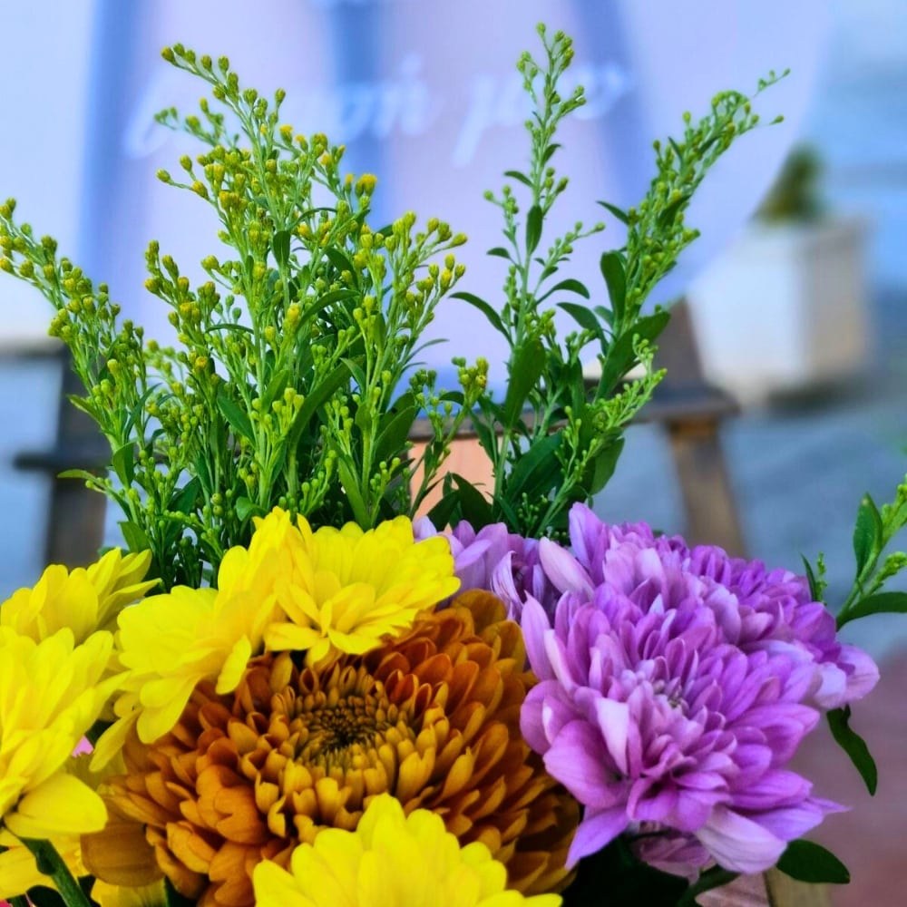 Στολισμός βάπτισης για κορίτσι με πολύχρωμα μπαλόνια