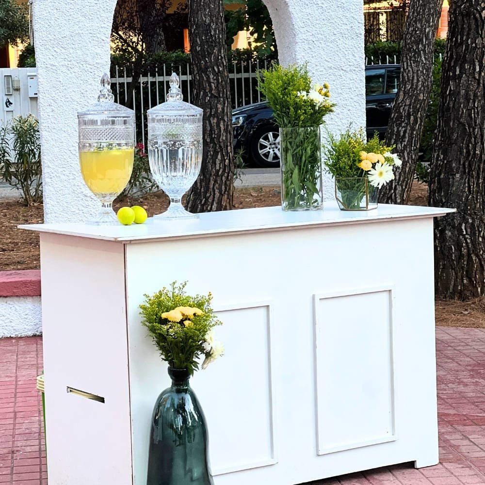 Στολισμός βάπτισης για αγόρι με λεμόνια