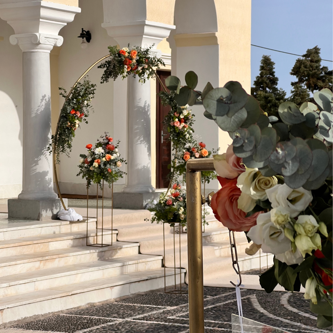Στολισμός γάμου στη Σαντορίνη - Destination wedding in Santorini