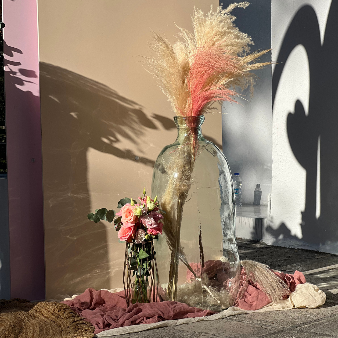 Στολισμός βάπτισης boho