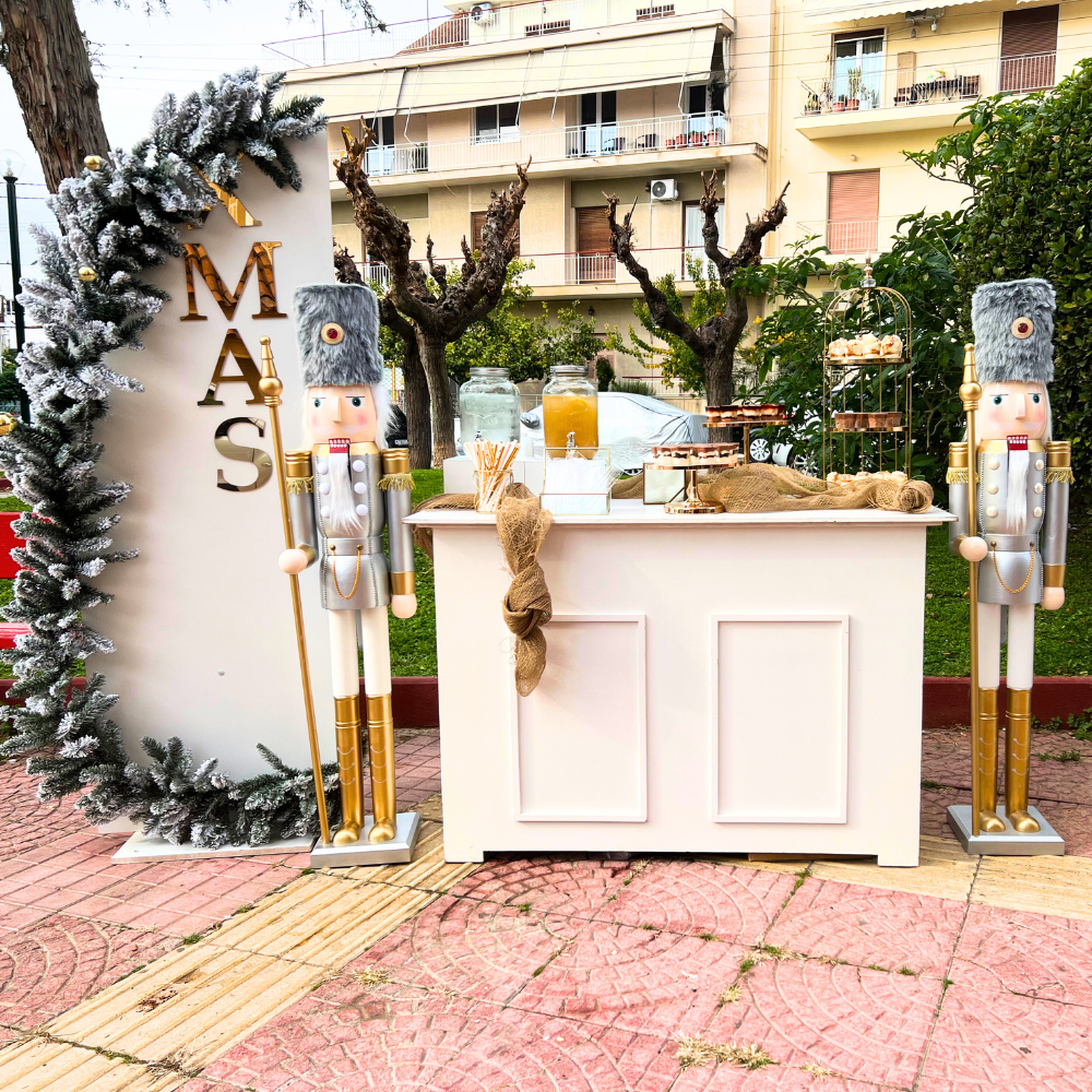 Candy bar βάπτισης για Χριστούγεννα