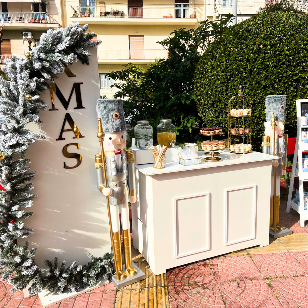 Candy bar βάπτισης για Χριστούγεννα