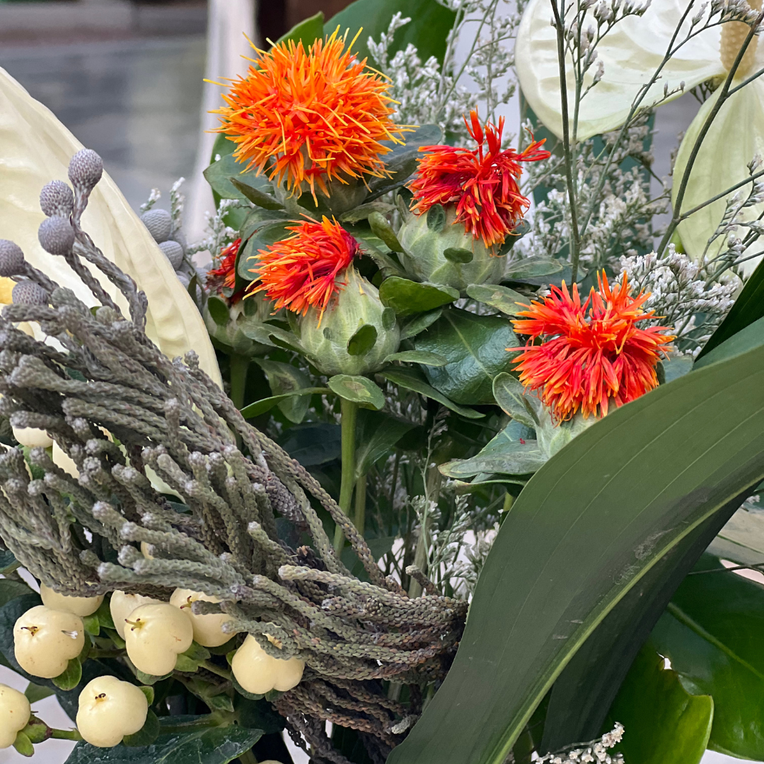 Tropical διακόσμηση γάμου - στολισμός εκκλησίας για γάμο