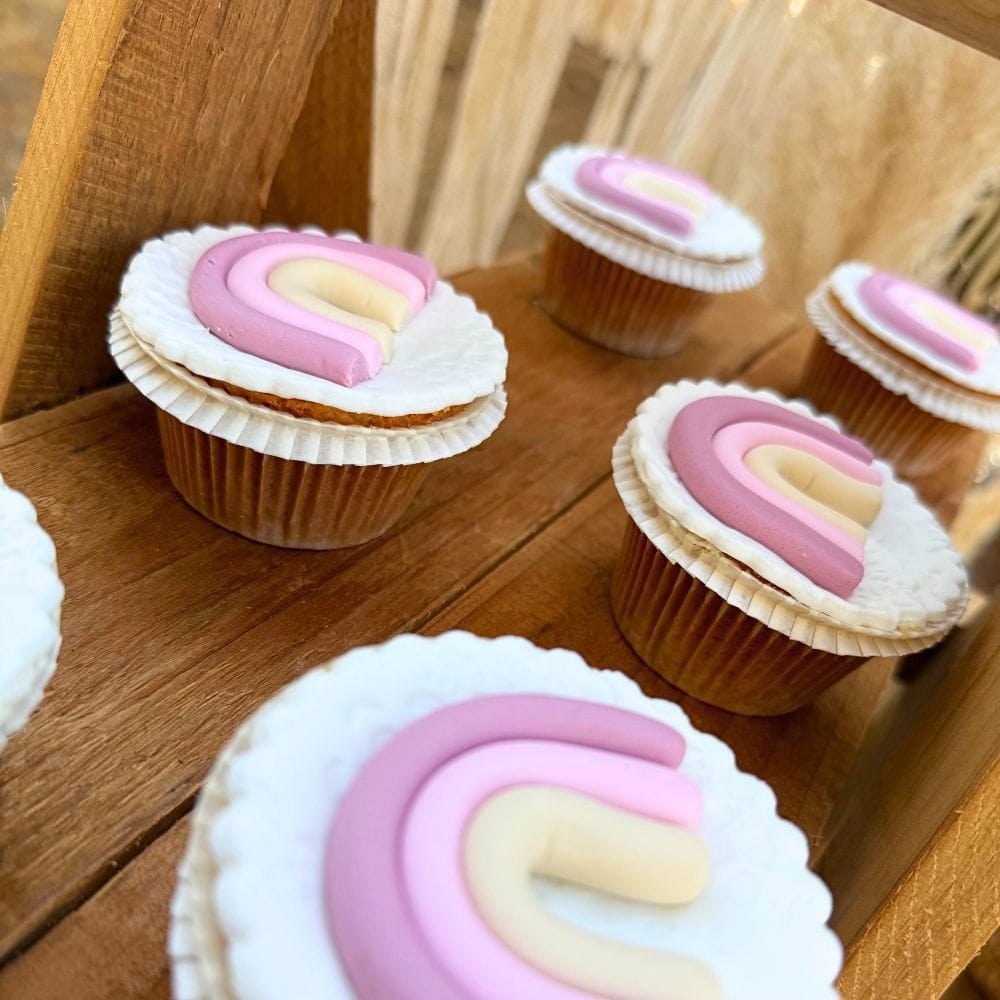 Boho rainbow candy bar βάπτισης για κορίτσι