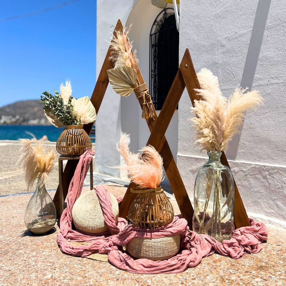 Boho στολισμός βάπτισης για κορίτσι