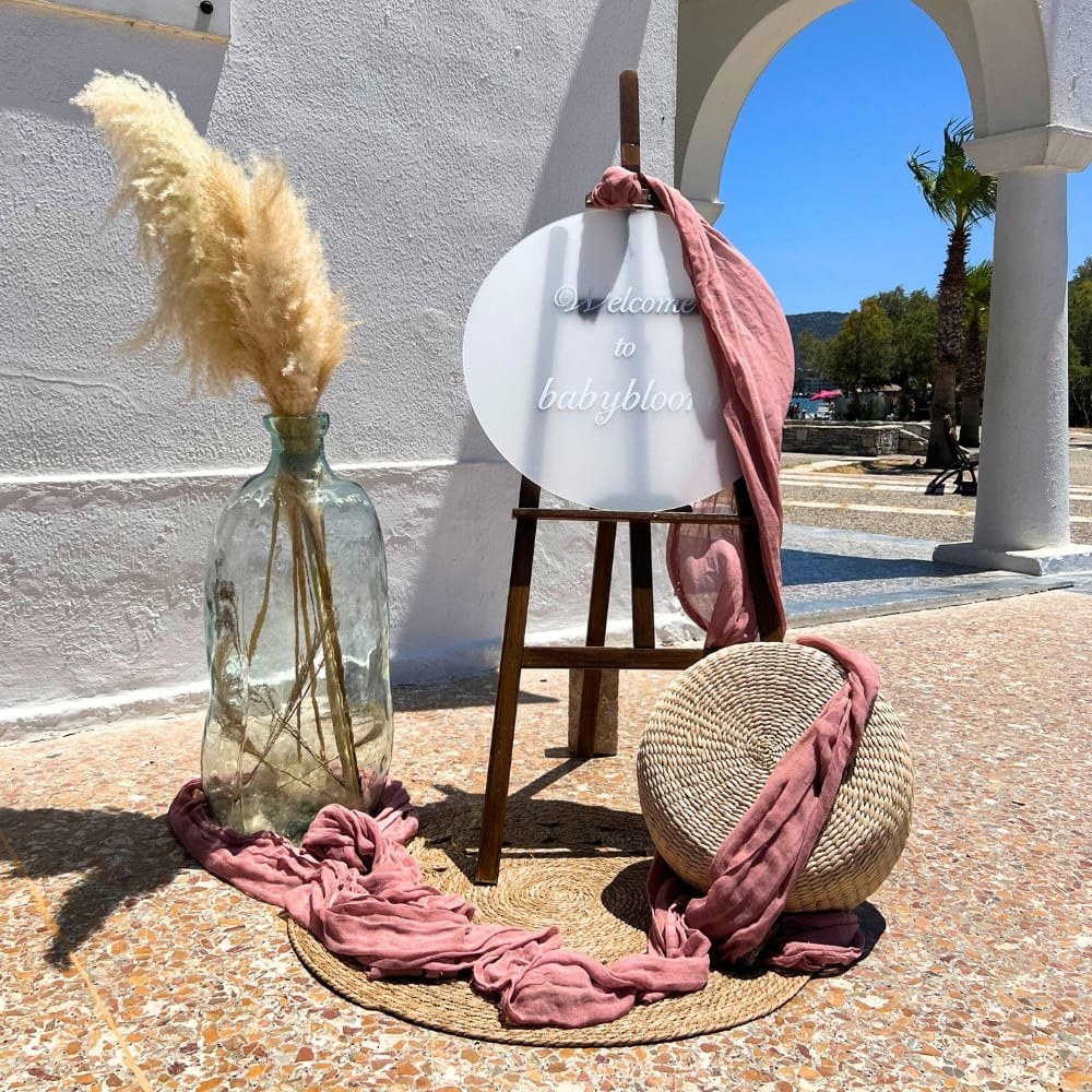 Boho στολισμός βάπτισης για κορίτσι