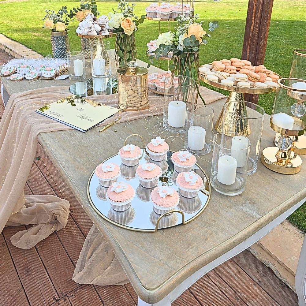 Candy bar γάμου στο κτήμα Εύπολις