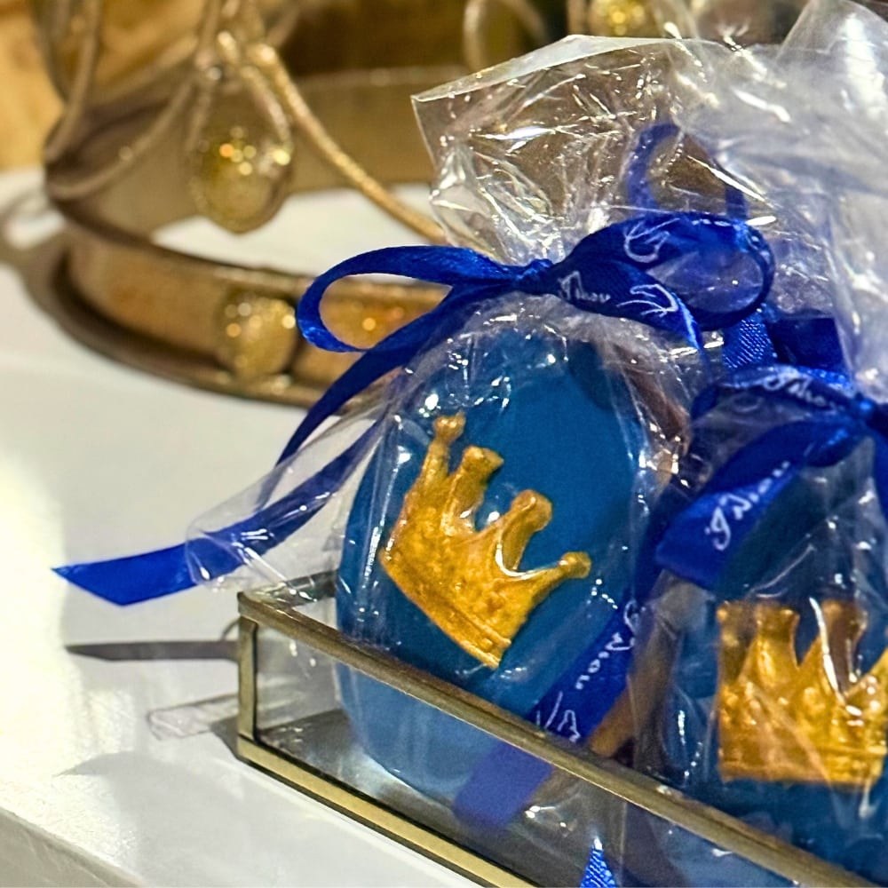 Candy bar βάπτισης για αγόρι με θέμα την άμαξα