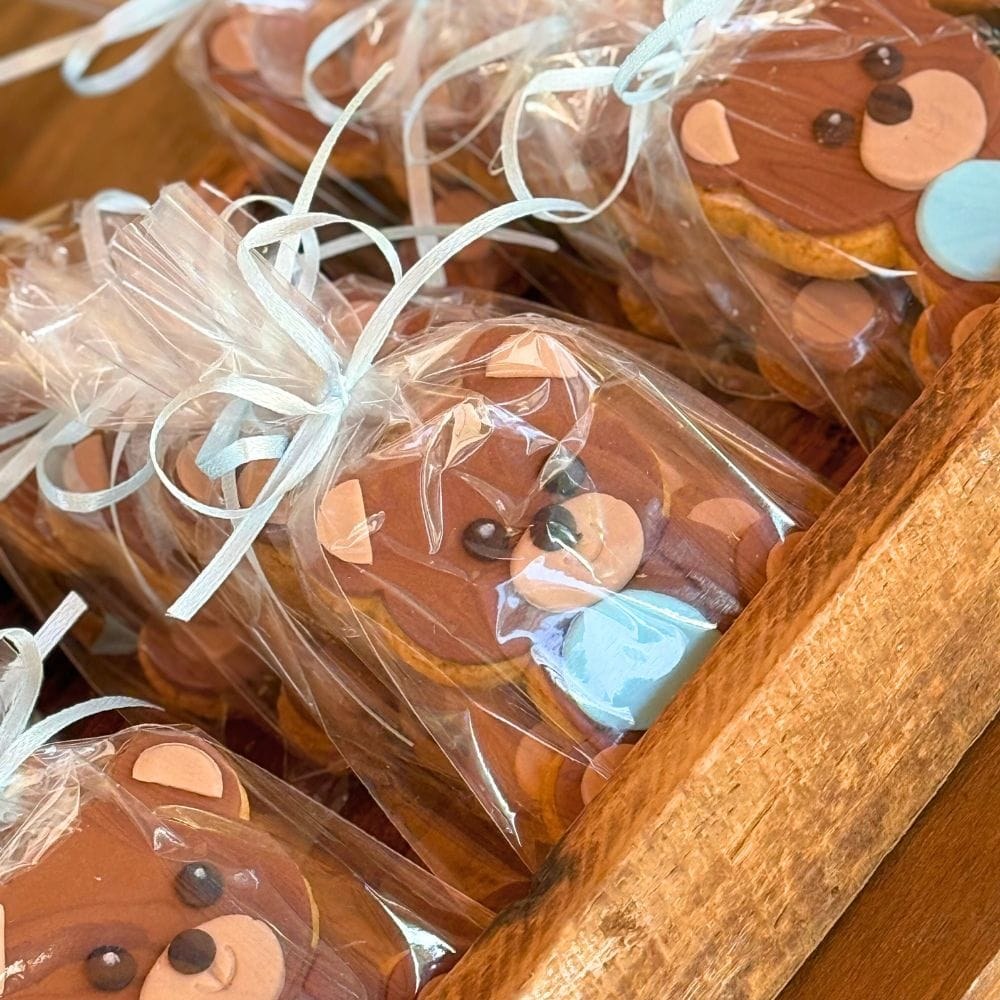 Candy bar βάπτισης με θέμα το αρκουδάκι