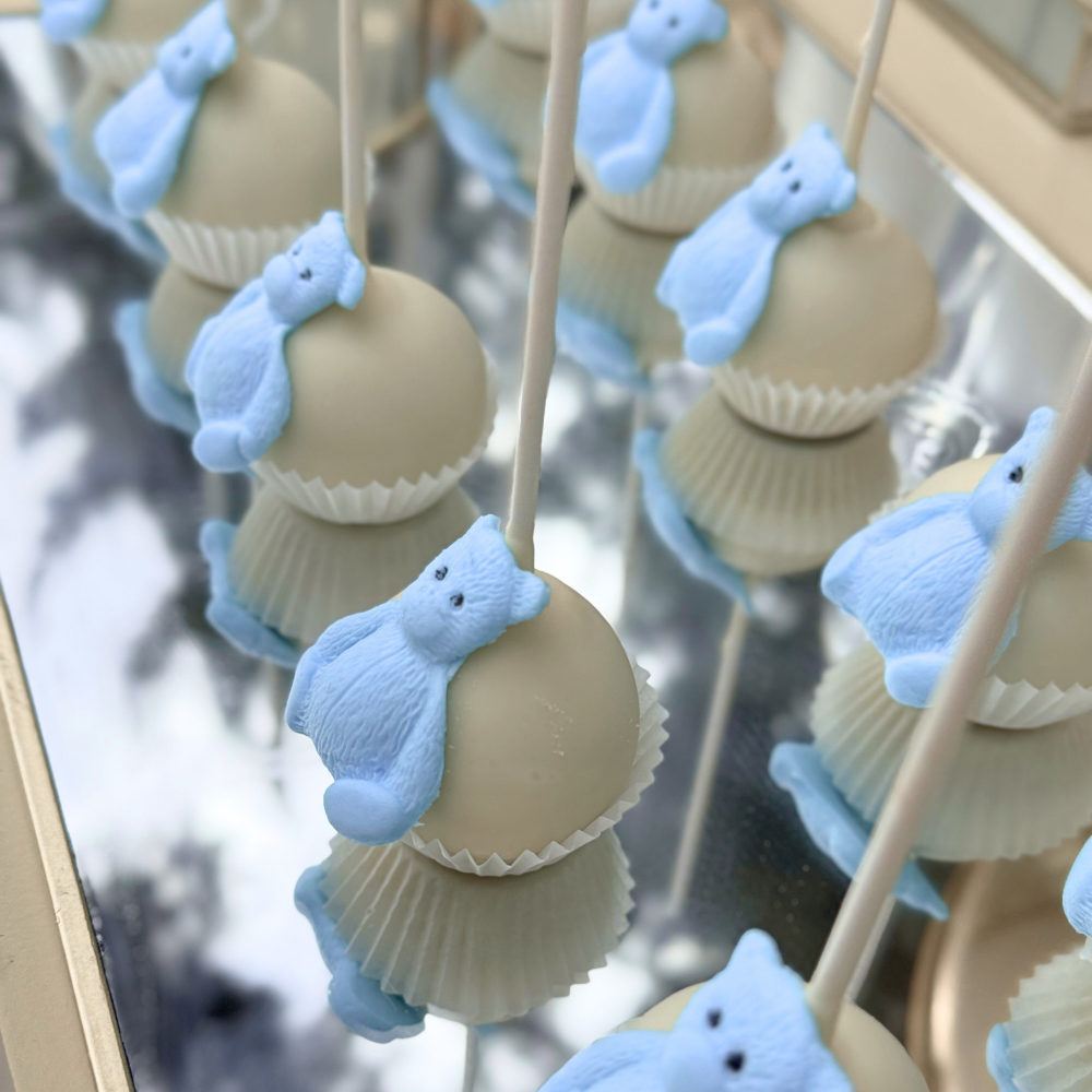 Candy bar βάπτισης για αγόρι με θέμα το αρκουδάκι 