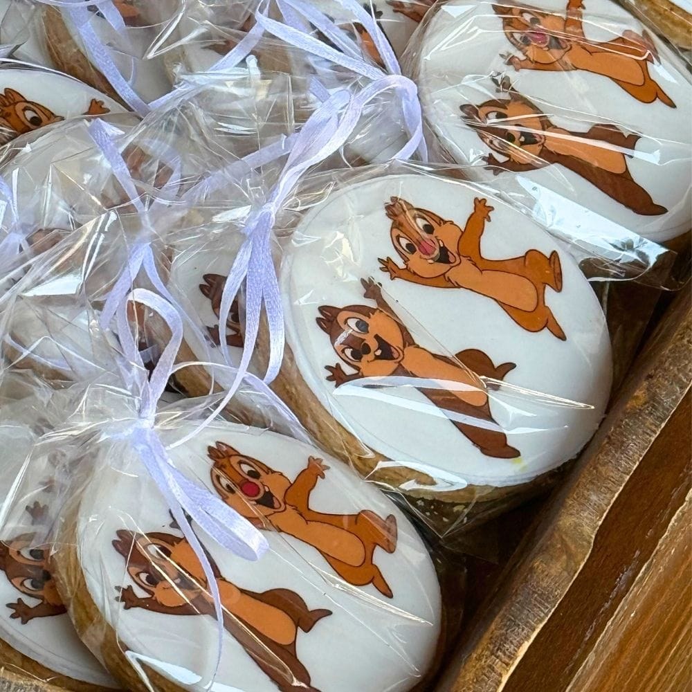 Candy bar βάπτισης για δίδυμα με θέμα τα σκιουράκια