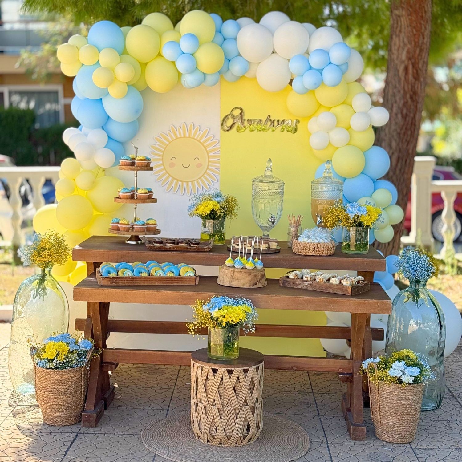 Candy bar βάπτισης με θέμα