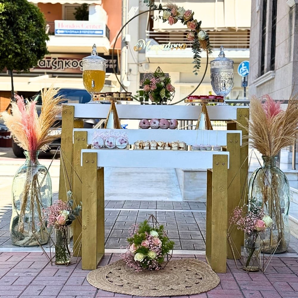 Candy bar βάπτισης για κορίτσι