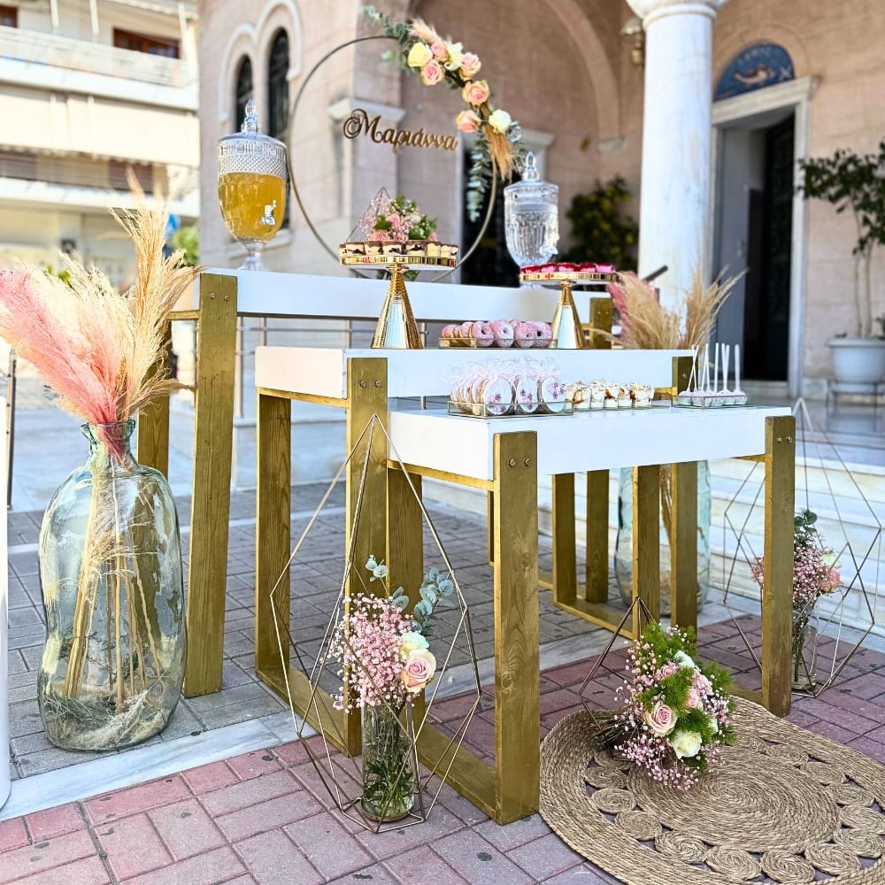 Candy bar βάπτισης για κορίτσι