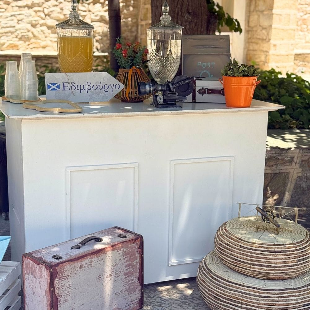 Candy bar βάπτισης για αγόρι για βάπτιση με θέμα το ταξίδι