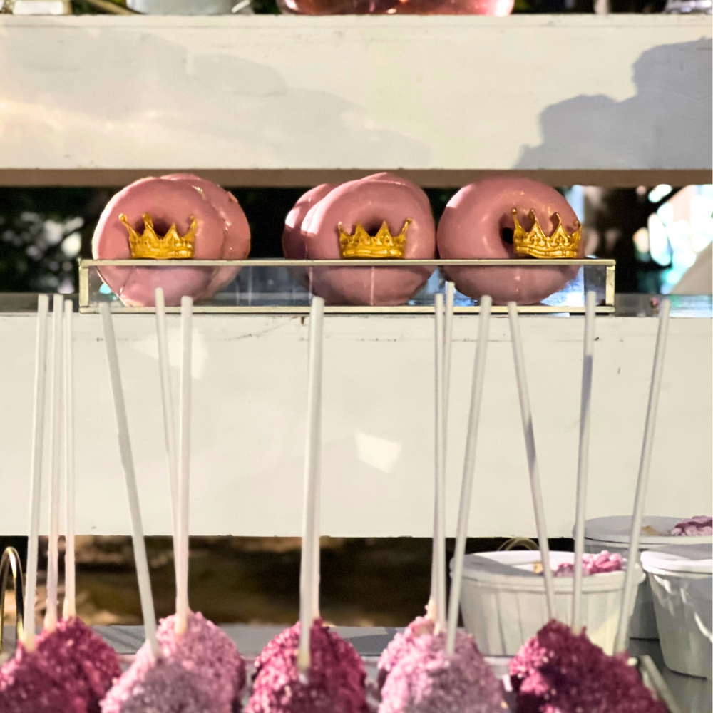 Candy bar βάπτισης για κορίτσι με θέμα πριγκίπισσα - κορώνα