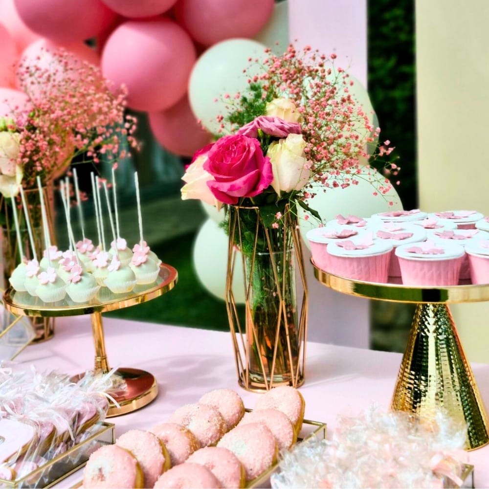 Candy bar βάπτισης για κορίτσι με θέμα την πεταλούδα