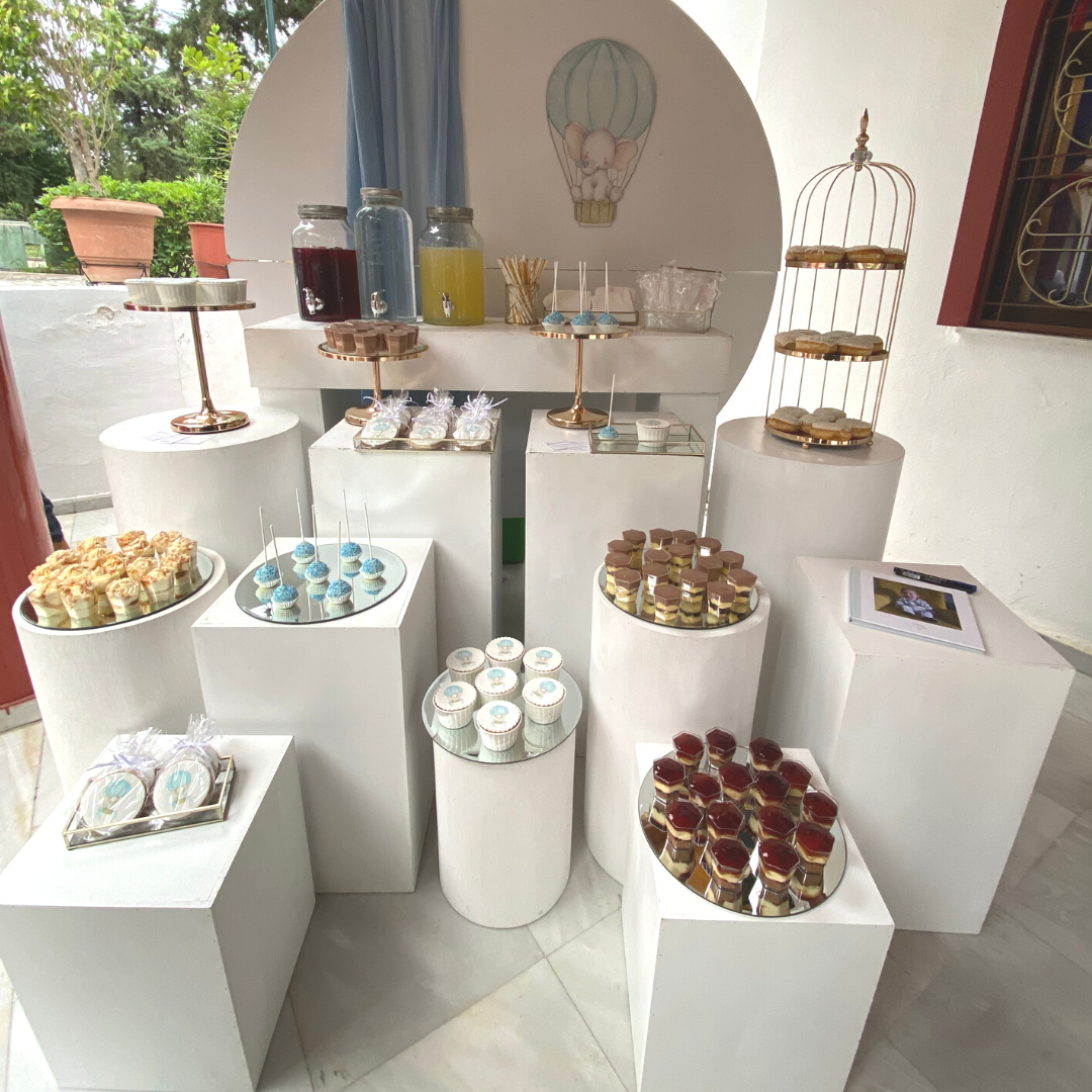 Candy bar βάπτισης για αγόρι με ελεφαντάκι