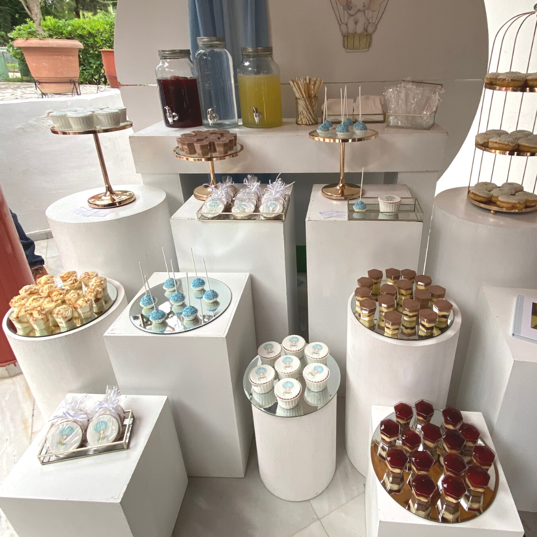 Candy bar βάπτισης για αγόρι με ελεφαντάκι