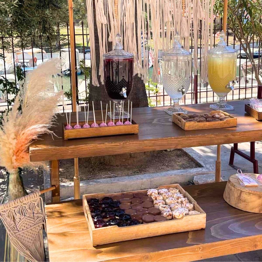 Boho candy bar βάπτισης για κορίτσι