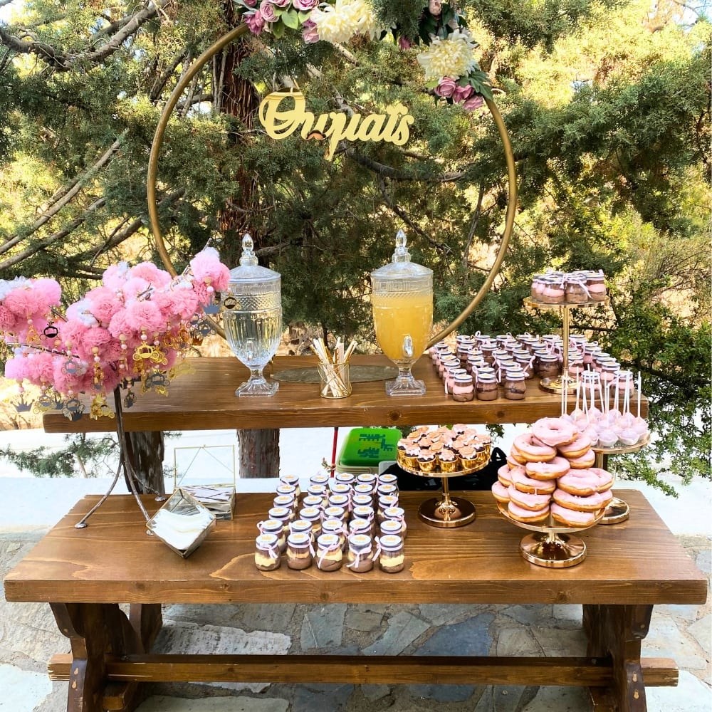 Candy bar βάπτισης για κορίτσι