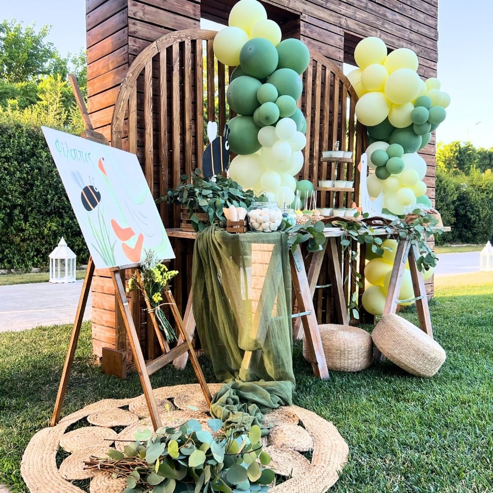 Candy bar βάπτισης για αγόρι με θέμα την χήνα