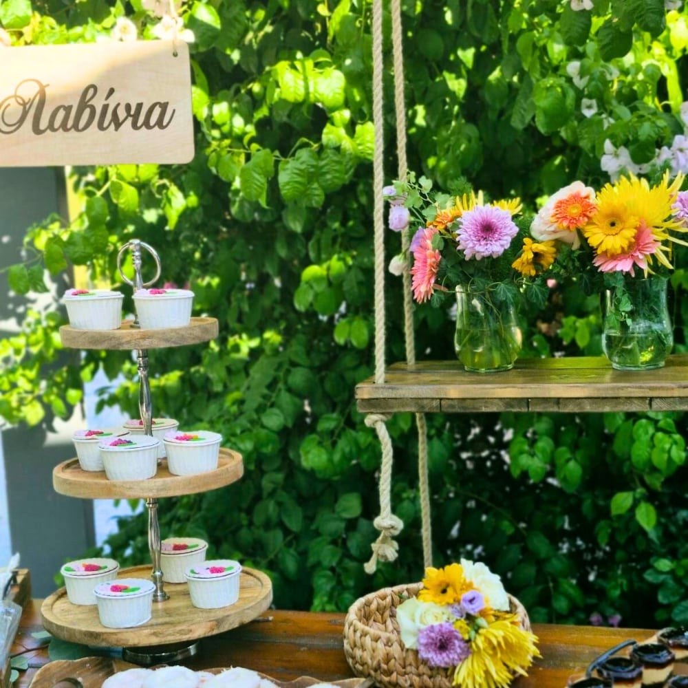 Candy bar βάπτισης φλοράλ