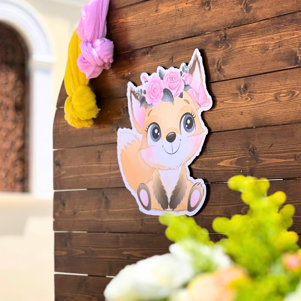 Candy bar βάπτισης με θέμα την αλεπού