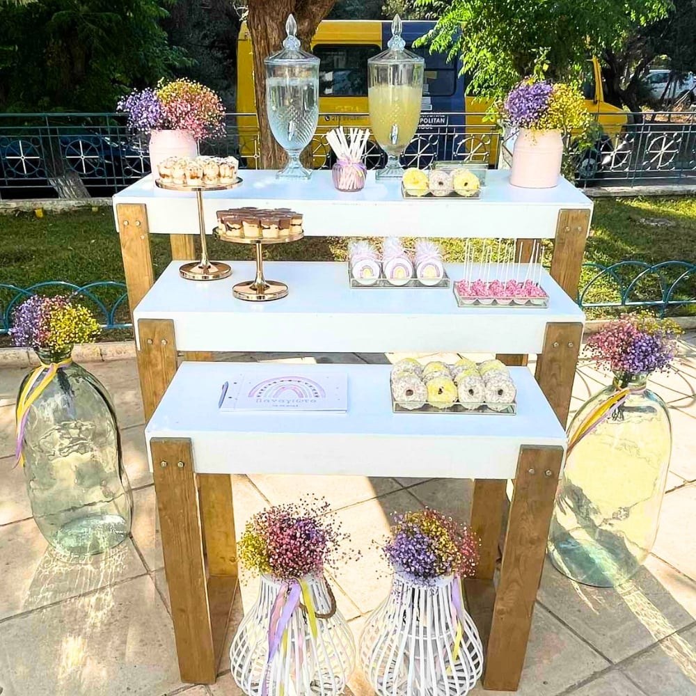 Candy bar βάπτισης για κορίτσι