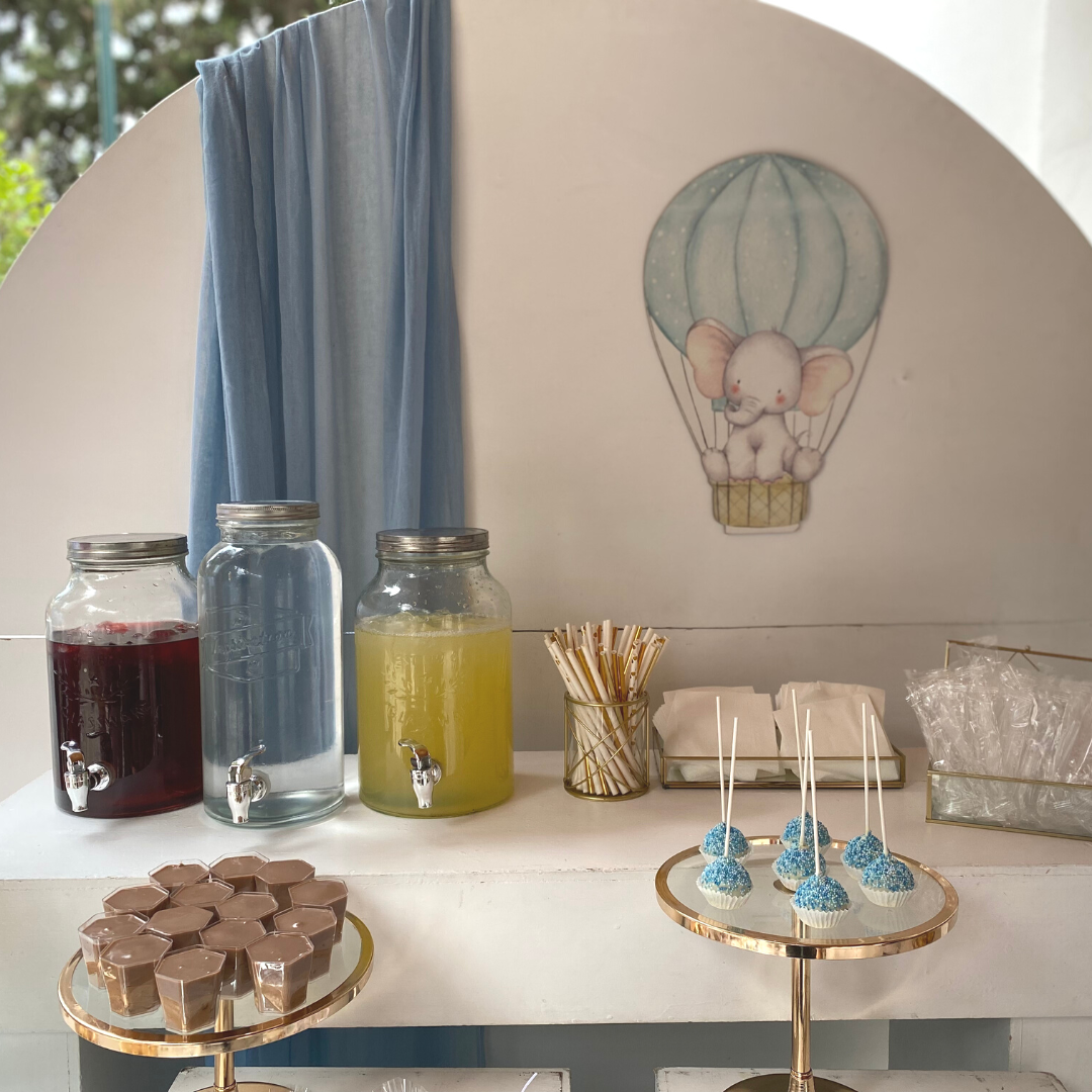 Candy bar βάπτισης για αγόρι με ελεφαντάκι