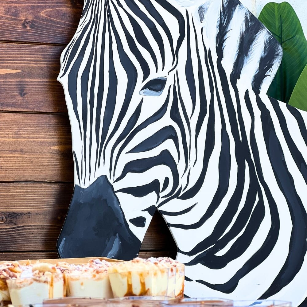 Candy bar βάπτισης με ζώα της ζούγκλας