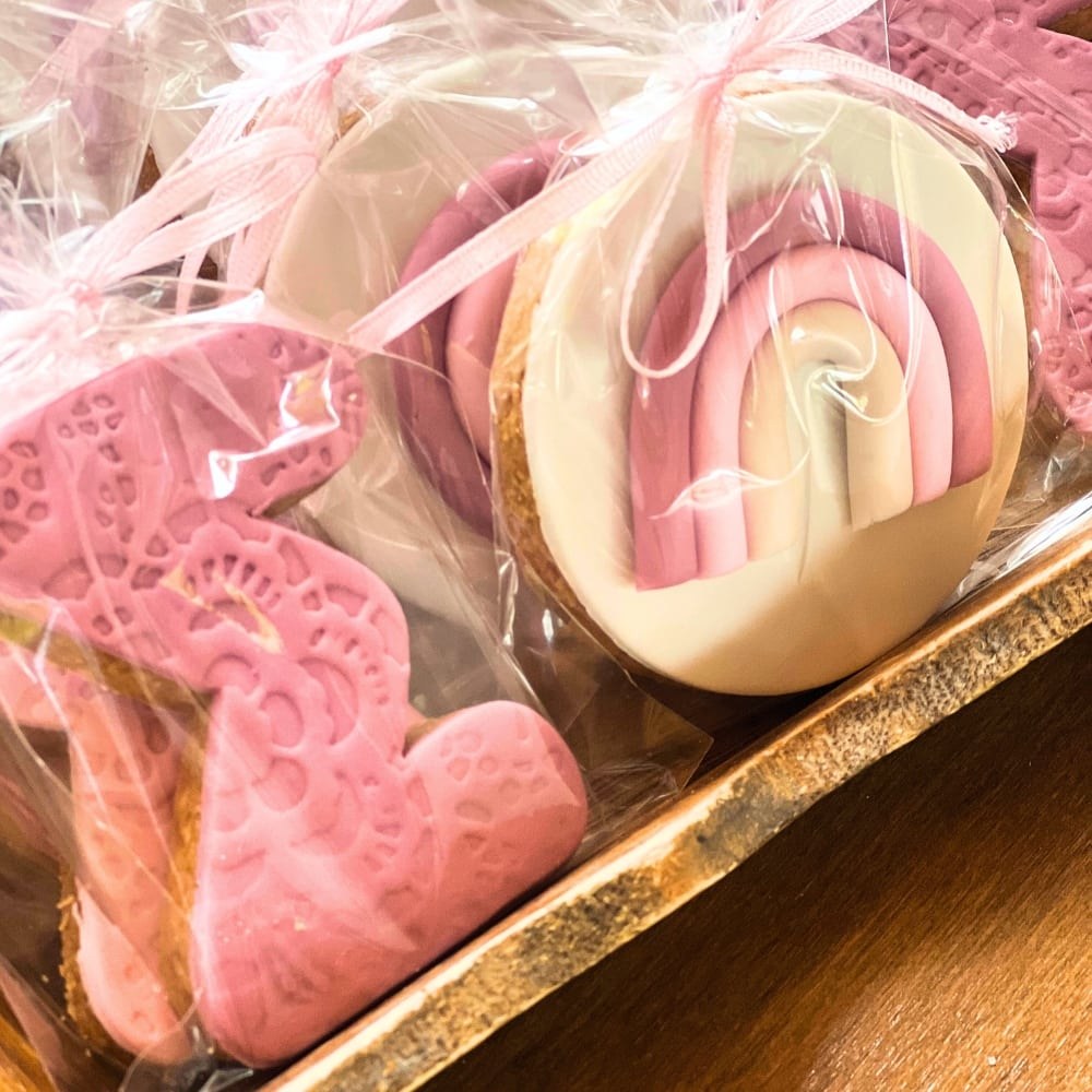 Boho rainbow candy bar βάπτισης για κορίτσι