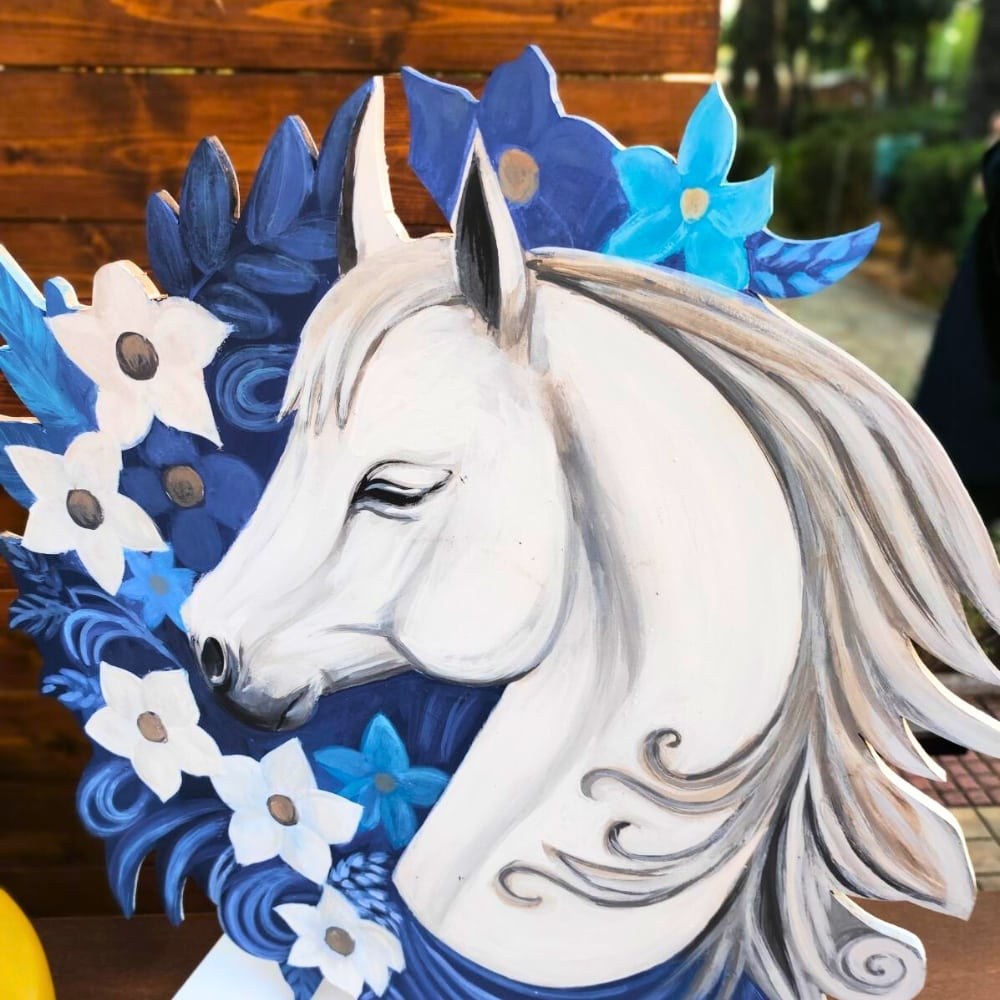 Candy bar βάπτισης για αγόρι με θέμα το άλογο