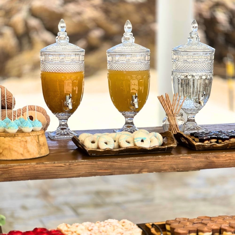 Candy bar βάπτισης για αγόρι με θέμα το αρκουδάκι