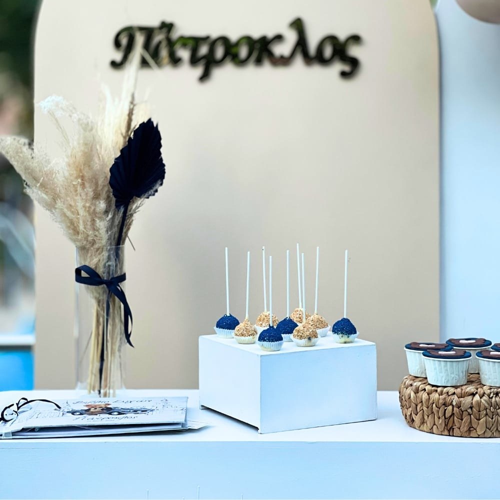 Candy bar βάπτισης με θέμα το αρκουδάκι