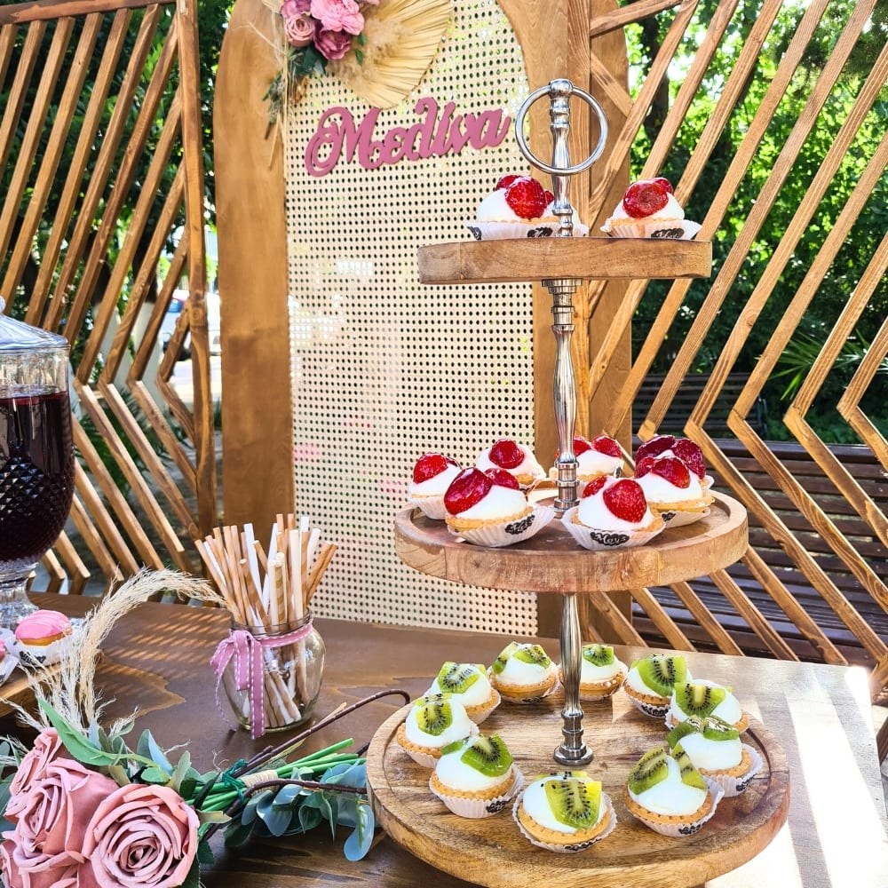 Boho rainbow candy bar βάπτισης για κορίτσι