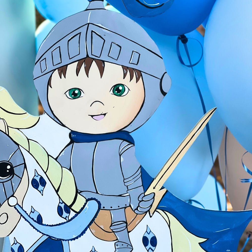 Candy bar βάπτισης για στολισμό με θέμα τον ιππότη