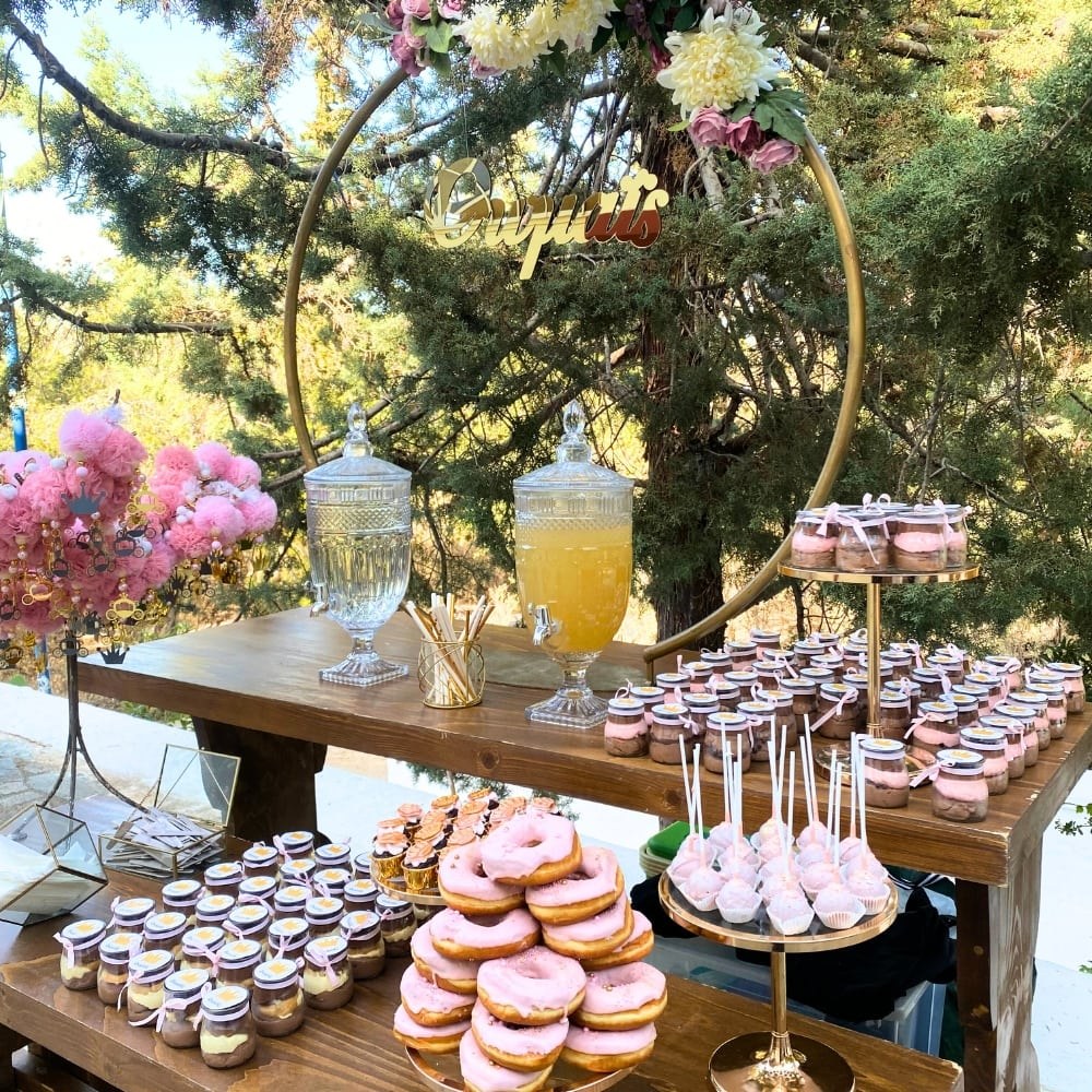 Candy bar βάπτισης για κορίτσι