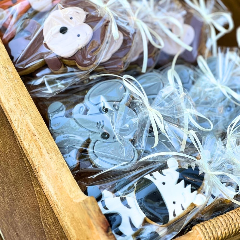 Candy bar βάπτισης για αγόρι με ζώα της ζούγκλας