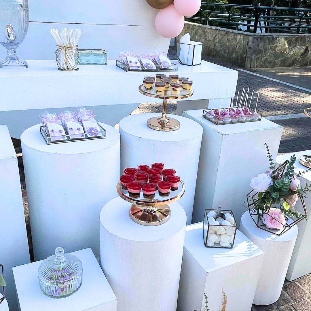 Candy bar βάπτισης για κορίτσι με μπαλόνια