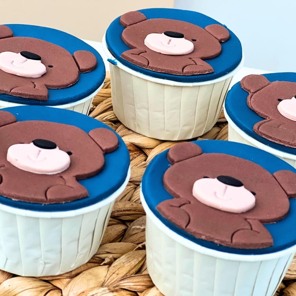 Candy bar βάπτισης με θέμα το αρκουδάκι