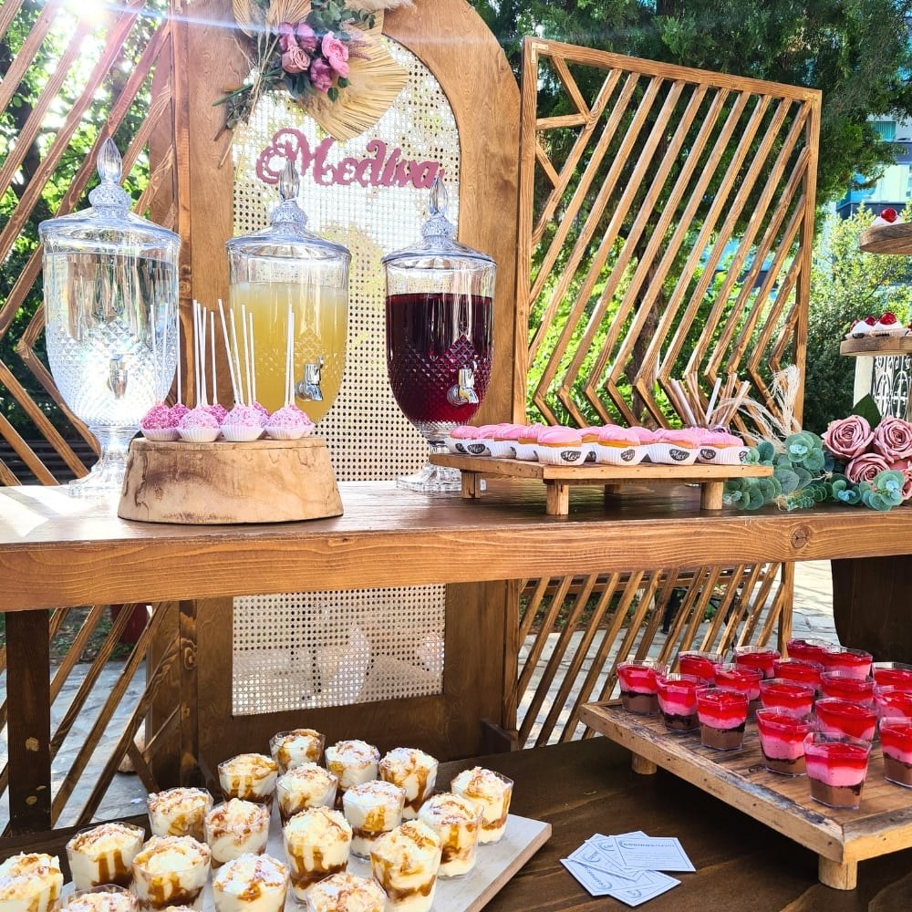 Boho rainbow candy bar βάπτισης για κορίτσι