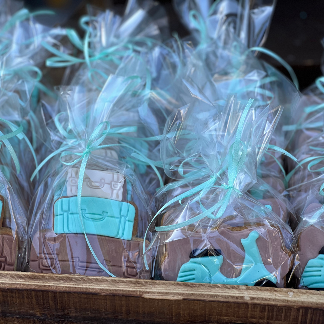 Candy bar βάπτισης με θέμα το ταξίδι