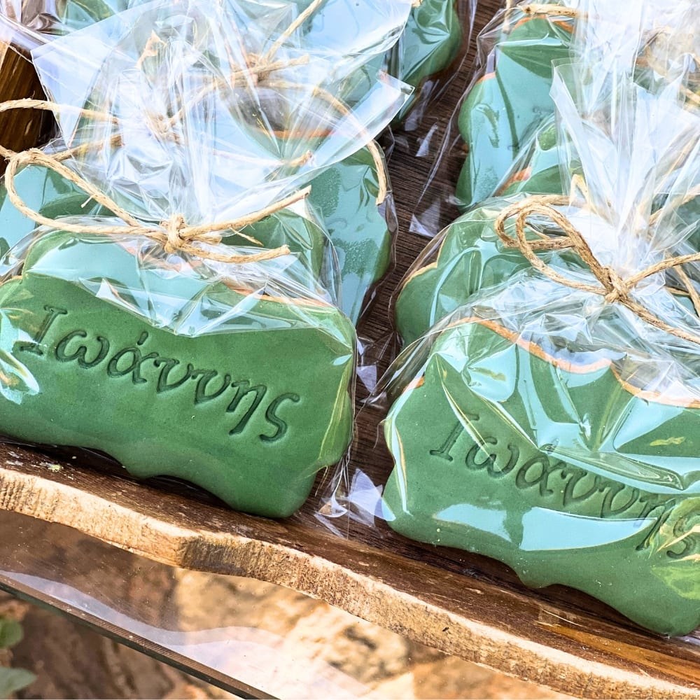 Rustic candy bar βάπτισης για αγόρι