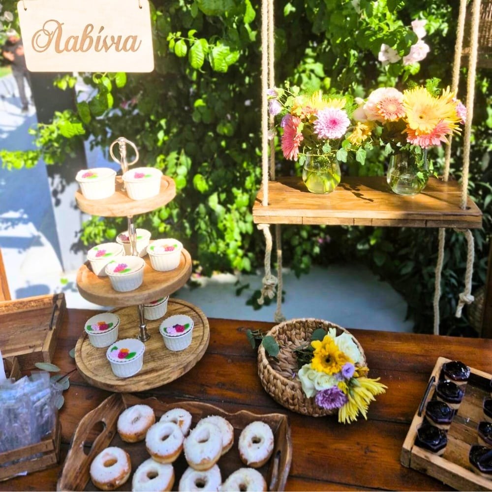 Candy bar βάπτισης φλοράλ