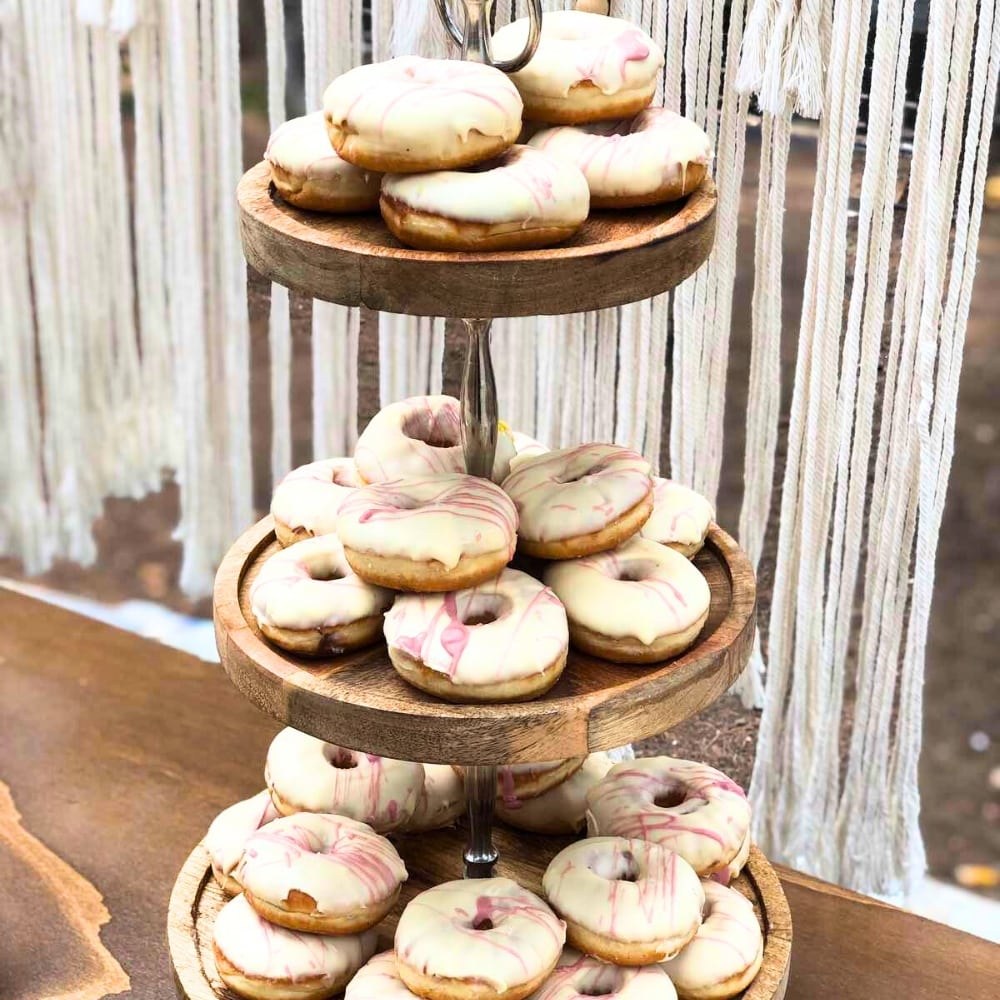 Candy bar βάπτισης με λουλούδια