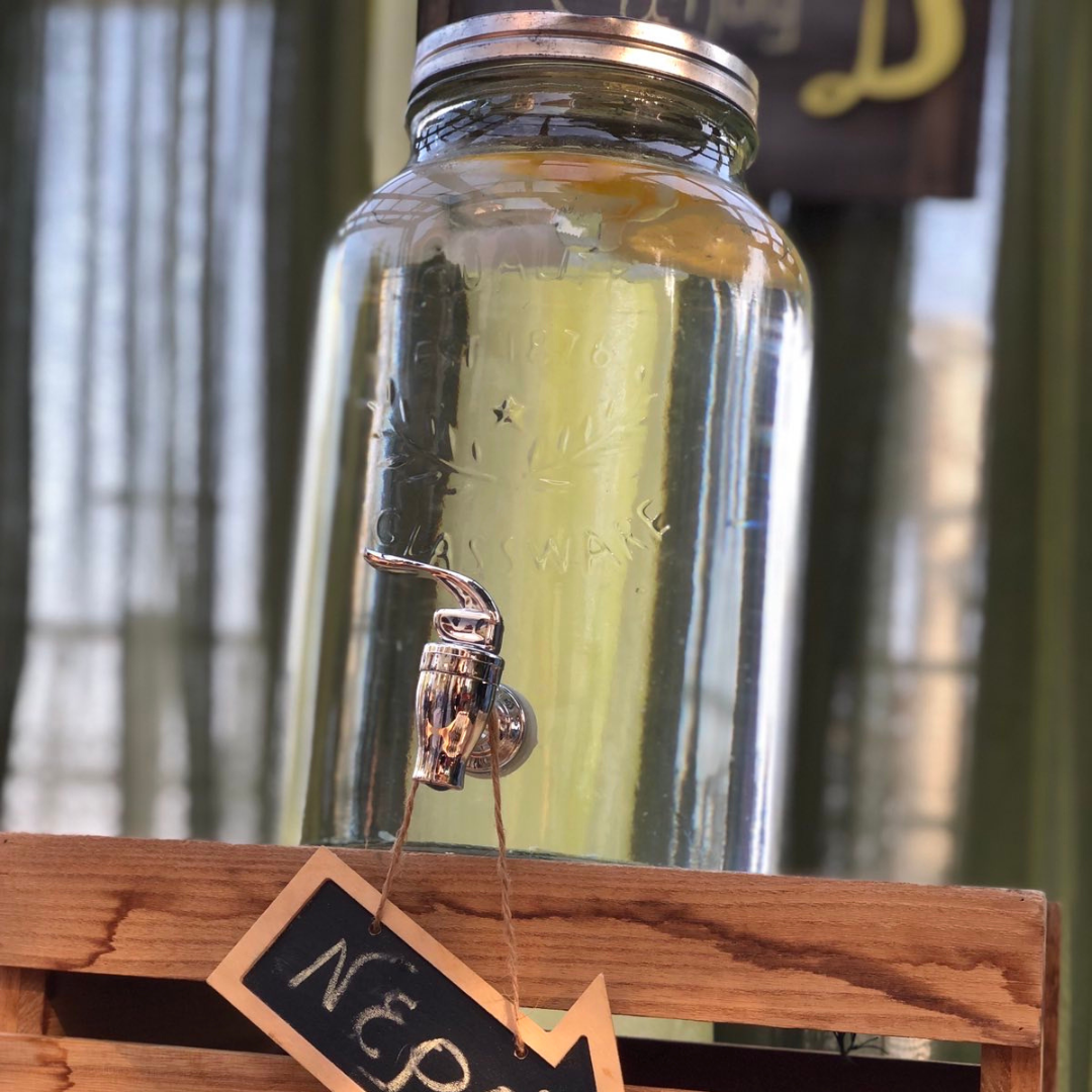 Candy bar βάπτισης με θέμα το λεμόνι και το αρκουδάκι