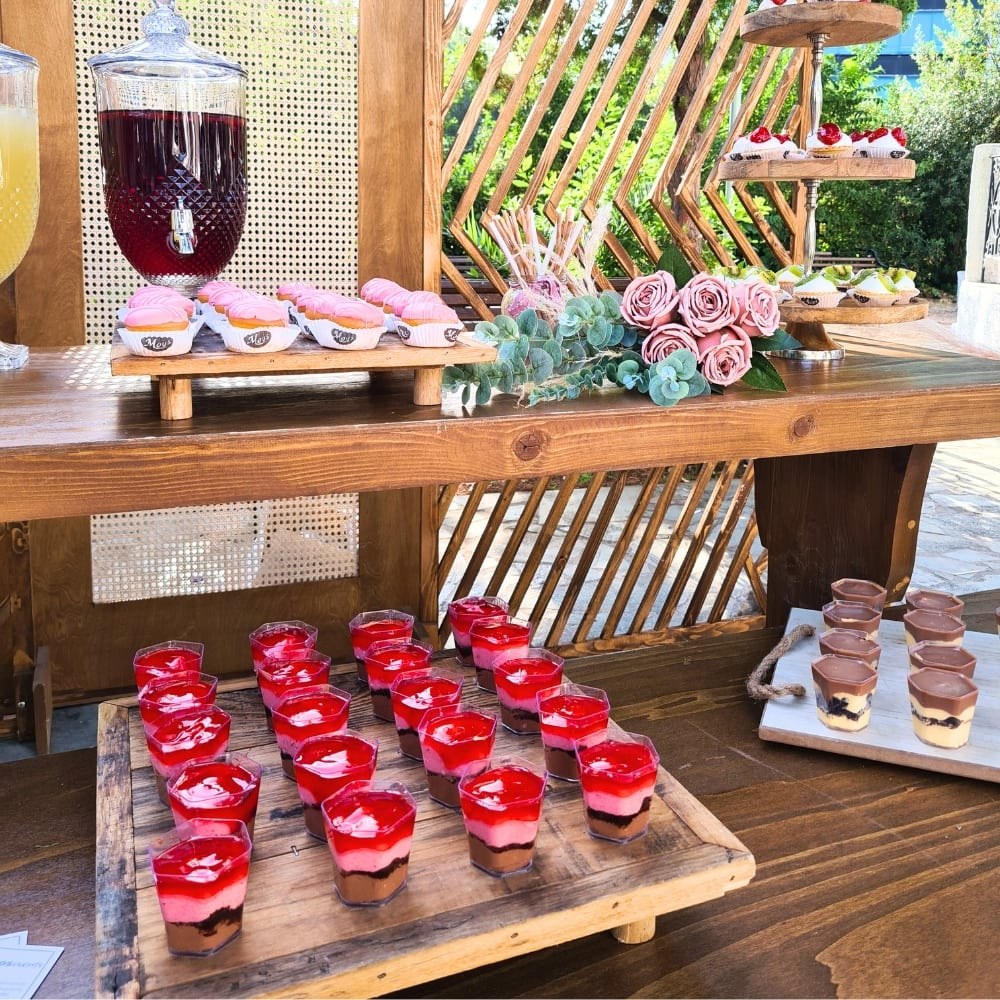 Boho rainbow candy bar βάπτισης για κορίτσι